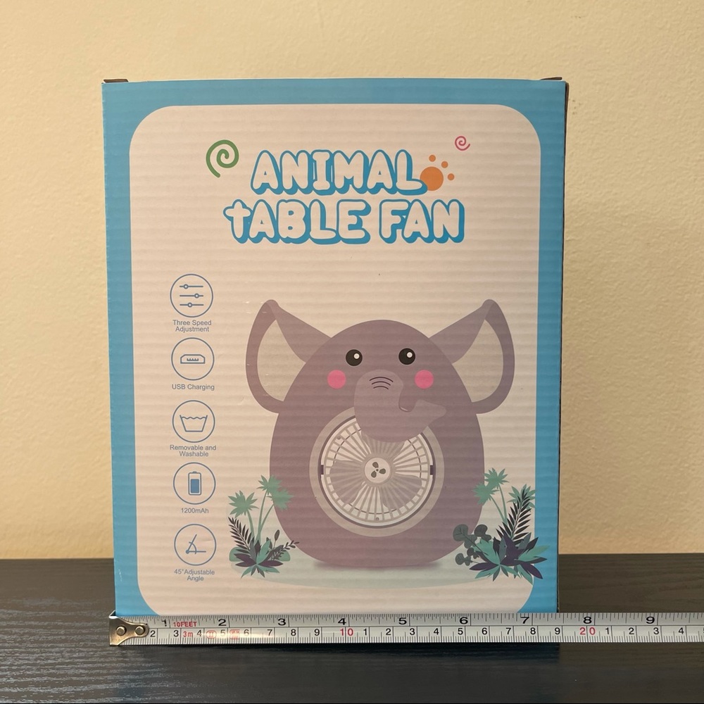 Portable USB Charge Elephant Desk Fan